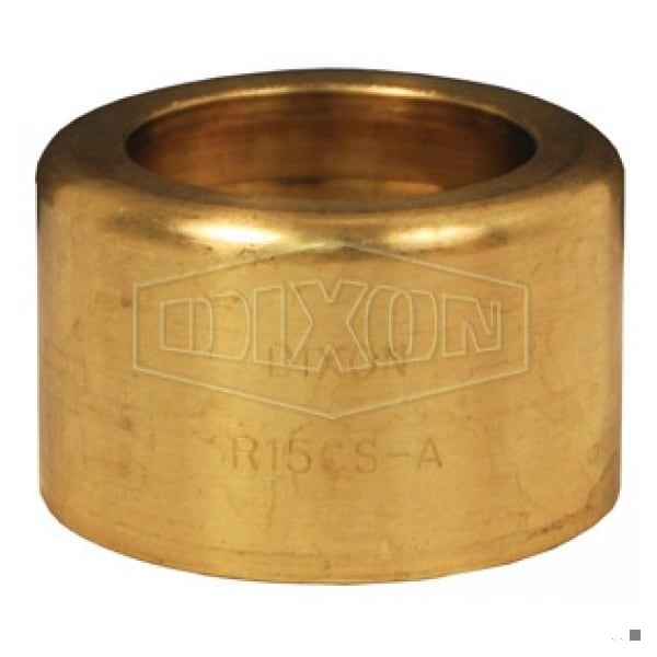 520-H Scovill Style Ferrule, 2 ID x 2-39/64 to 2-42/64 OD in Nominal, Hose, 1-3/4 in L, Brass, Domes